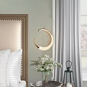 abordables Éclairages pour îlot-luminaire suspendu led anneau cercle design luminaire suspendu 1- luminaire suspendu pour chambre à coucher, éclairage intérieur à longueur réglable pour la cuisine de la salle à manger