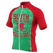 abordables Maillots Hombre-Hombre Maillot de Ciclismo Gracioso Perezoso Manga Corta Bicicleta Maillot Camiseta con 3 bolsillos traseros MTB Bicicleta Montaña Ciclismo Carretera Secado rápido Bandas Reflectantes Bolsillo