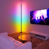 economico Luci intelligenti-Lampada led da terra rgb lampada atmosfera tuya smart wifi lampada da parete ad angolo smontaggio e montaggio lampada atmosfera