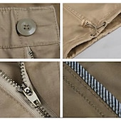 economico Pantaloni cargo-Per uomo Pantaloni cargo Pantaloni tattici Pantaloni Compatto Pantaloni da lavoro Multi tasca Gamba dritta Liscio All&#039;aperto Sport Lunghezza intera Ufficio Sport Sportivo Sport Nero Giallo