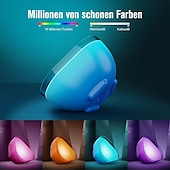 economico Luci intelligenti-Lampada da tavolo portatile LED Smart Light con atmosfere Bluetooth lampada da scrivania intelligente WiFi controllata vocalmente lampada a ritmo musicale Tuya USB