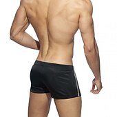 billiga Herrboxers-Herr 1-pack Boxershorts Badkläder Mönster Polyester Andningsfunktion Mjuk Färgblock Medium Midja Svart Vit