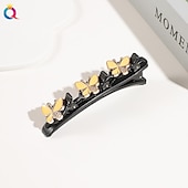 economico Accessori per acconciature-fermagli per capelli intrecciati in pietra di cristallo parkling con 3 piccoli fermagli fermaglio a becco d&#039;anatra a forma di perla fermaglio per capelli intrecciato con strass per donne/ragazze