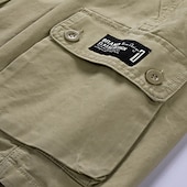 preiswerte Klassiker-Herren Cargo Shorts Kurze Hosen Shorts Kurze Hosen Multi Pocket Gerade geschnitten Bedruckt Einfarbig Komfort tragbar Knielänge Outdoor Täglich Sport Stilvoll Schwarz Blau