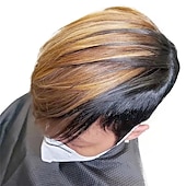 economico Parrucche di altissima qualità-parrucche kabadu pixie cut per donne nere parrucche brasiliane capelli umani con frangia f1b27 parrucche bionde afroamericane parrucche glueless densità 150%