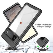 billiga Övriga telefonskal- och fodral-telefon fodral Till Google Pixel 7 Pixel 7 Pro Pixel 6 Skal Stötdämpande skal Helkroppsskydd Dammtät Solid färg TPU PC