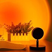 preiswerte Sonnenuntergangsprojektor-Sunset Lampe Sonnenuntergangs-Projektorlampe, USB-betriebene Regenbogen-Sonnenuntergangs-Atmosphärenlampe, 180 Grad drehbar für Wohnzimmer, Schlafzimmer, Nachttischlampe