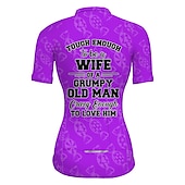abordables Maillots pour femmes-Femmes Maillot de cyclisme Graphique Drôle Manche Courte Cyclisme Maillot Top avec 3 poches arrière VTT Vélo tout terrain Cyclisme sur route Séchage Rapide Bandes réfléchissantes Poche Arrière