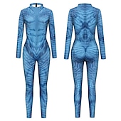 olcso Páros és csoportos jelmezek-párok zentai öltöny macska ruha bőr ruha avatar 2 a víz útja neytiri jake sully felnőttek cosplay jelmezek halloween férfi női szörny halloween karnevál