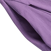 halpa design puuvilla- ja pellavamekot-Naisten Purppura Ruskea Tumman sininen Kesä Kevät Maksimekko Puuvillaiset pellavamekot Rento mekko Puuvillapellavamekko Perus Vapaa-aika Kypsä ulko- Loma Päivittäin Loose Fit Puhdas väri