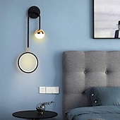 baratos Iluminação de Parede LED-lightinthebox lâmpadas de parede led 13w lâmpada led preta simplicidade moderna criativa iluminação interna luzes de parede rotação de 180 graus para quarto sala de estar corredor de escritório