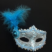 preiswerte Maske-Prinzessin Halloween Maske / Venezianische Maske / Maskenmaske Karnevalsmaske Vintage Halbgesicht Erwachsene Damen / Weiblich Karneval / Maskerade Party Maskerade Karneval von Venedig Einfache