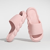  naisten tasopilvi tossut yksiväriset avoin varvas liukuesteet liukukengät sisäkylpykengät