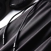 cheap Casual Pants-Men&#039;s Trousers Cropped Pants Casual Pants Drawstring Elastic Waist Solid Colored Breathable Quick Dry Outdoor Daily Gym Casual Athletic Black Micro-elastic