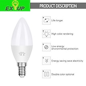 Недорогие Светодиодные лампы-свечи-5 шт. 6 W LED лампы в форме свечи 450 lm E14 C37 12 Светодиодные бусины SMD 2835 Тёплый белый Холодный белый 220-240 V / RoHs / CE