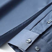 cheap Men&#039;s Dress Shirts-Men&#039;s Dress Shirt Non Iron Shirt Graphic Prints Wedding Outdoor Wine Blue-Green Black White Long Sleeve Turndown Spring &amp;  Fall Clothing Apparel