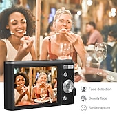 voordelige Digitale camera-digitale camera 1080p 48 megapixels vlogcamera met 16x zoom minicamera&#039;s videorecorder camcorder voor beginners kerst verjaardagscadeau