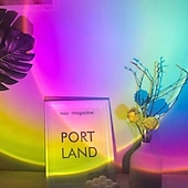 preiswerte Sonnenuntergangsprojektor-Sunset Lampe Sonnenuntergangs-Projektorlampe, USB-betriebene Regenbogen-Sonnenuntergangs-Atmosphärenlampe, 180 Grad drehbar für Wohnzimmer, Schlafzimmer, Nachttischlampe