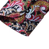 ieftine Model etnic-Bărbați Floral Imprimeu Paisley Cămașă Cămașă Boho Manșon Lung Sport Modă Șic Stradă În aer liber Zilnic Toamna iarna Răsfrânt Imprimeu Buton în jos Negru Roșu-aprins Mov Trifoi