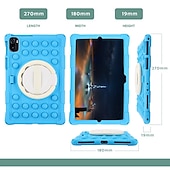 abordables Coques pour tablettes Samsung-Tablette Etuis coque Pour Samsung Galaxy Tab S8 11&#039;&#039; S6 Lite A7 A 8.0&quot; 2022 2021 2020 2019 Portable Poignée Porte-crayons Bande dessinée Dégradé de Couleur Armure Silicone Pour Enfants