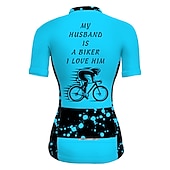 abordables Maillots pour femmes-Femmes Maillot de cyclisme Graphique Drôle Manche Courte Cyclisme Maillot Top avec 3 poches arrière VTT Vélo tout terrain Cyclisme sur route Séchage Rapide Bandes réfléchissantes Poche Arrière