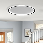 cheap Flush Mounts &amp; Semi Flush Mounts-1-Light New LED Ceiling Lamp Round Ultra-Thin Simple Circular Design Ceiling Light Metal Bedroom Lamp Nordic Creative Household Office Study Dining Lamp 28W ONLY DIMMABLE WITH REMOTE CONTROL