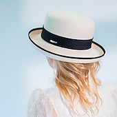 economico Cappelli da Festa-cappelli 100% lana cappello fedora casual tea party elegante con copricapo copricapo bowknot