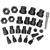 cheap Hand Tools-26Pcs British Broken Head Screw Extractor Multi-Spline Screw Slide Thread Broken Screw Removal Tool