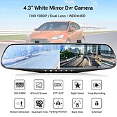 abordables DVR pour voiture-YC-188W 1080p Nouveau design / Full HD DVR de voiture 170 Degrés Grand angle CMOS 4 pouce IPS Dash Cam avec Vision nocturne / G-Sensor / Surveillance du stationnement Enregistreur de voiture