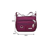 economico Borse a Tracolla-Borsa a tracolla da donna in nylon blu navy – borsa a tracolla multitasche resistente per lavoro, viaggi e uso quotidiano