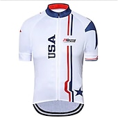 abordables Maillots pour hommes-Homme Maillot Velo Cyclisme Manche Courte Cyclisme Maillot Top avec 3 poches arrière VTT Vélo tout terrain Vélo Route Respirable Séchage rapide Evacuation de l&#039;humidité Poche arrière Gris foncé Vert