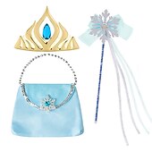 abordables Costumes pour filles-Semaine du livre 2026 La Reine des Neiges Glacial Conte de Fées Princesse Anna Robe de demoiselle d'honneur Costume de soirée à thème Robes en tulle Cosplay for Fille Enfant Noël Carnaval Mascarade