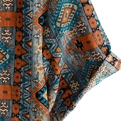 economico Modello etnico-Per uomo Tribale Vintage ▾ Etnico Camicia Camicia con bottoni Manica corta Tropicale Di tendenza Hawaiano Informale Per eventi Spiaggia Estate Primavera Collo ripiegabile Stampa Bottone giù Blu
