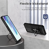 Χαμηλού Κόστους Samsung Θήκη-Θήκη Τηλεφώνου Για Samsung Galaxy S23 S22 S21 Plus Ultra A54 A34 A14 Θήκη Πίσω με Κάτοχο Δαχτυλιδιού Ολόκληρης Σώματος Προστατευτική Θωράκιση TPU PC