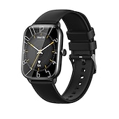 abordables Montres connectées-LIGE BW0449 Montre intelligente 1.9 pouce Smartwatch Montre Connectée Bluetooth Podomètre Rappel d&#039;Appel Moniteur de Fréquence Cardiaque Compatible avec Android iOS Femme Hommes Mode Mains-Libres