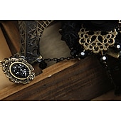 cheap Accessories and More-Vintage Bracelet Ring Lace Bracelet / Slave Bracelet Resizable Ring Lolita Jewelry Lolita Accessories Gothic Lolita Princess Floral Lace Alloy For NANA Cosplay Women&#039;s Girls&#039; Costume Jewelry
