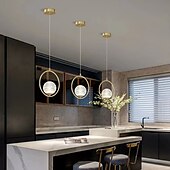 economico Luci Isola cucina-lampadari a sospensione a led lampadari a sospensione sferica a soffitto g9 luce interna per camera da letto, bagno, cucina soggiorno bar ristorante cavo regolabile