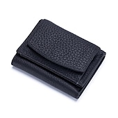 preiswerte Kartenhalter und Etuis-Echte Leder Damen Geldbörsen und Taschen Mode kleine Brieftasche mit mini Münzfach RFID-blockierende Geldbörse