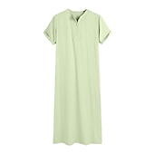 cheap Arabian Muslim-Men&#039;s Robe Thobe / Jubba Religious Saudi Arabic Arabian Muslim Ramadan Adults Leotard / Onesie