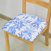 baratos Capa para Cadeira de Jantar-capa de cadeira de jantar capa elástica para cadeira boho capa de assento removível lavável protetor de cadeira capas de almofada para jantar, escritório