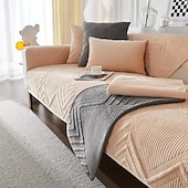 preiswerte Sofabezug-Sofa-Sitzpolster-Abdeckung Sofa-Sitz-Schonbezug für Schnittcouch-Sessel Loveseat 4- oder 3-Sitzer L-Form-Schutz für Kinder, Haustiere, Katzen (nicht im Set erhältlich)