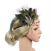 economico Abiti degli anni '20-Anni Ruggenti Anni 1920 Midi Abito Flapper Abito da cocktail Set di accessori Senza maniche Il grande Gatsby Invitato al matrimonio Paillettes Frangia con nappe Scollo a V Costume Per donna Mascherata