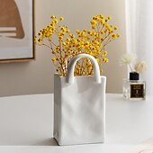 billiga Vaser och korgar-handväska vas bordsskiva dekoration kreativt blomsterarrangemang enkel modern vas 1st