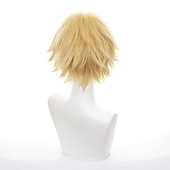 economico Parrucche Anime-Parrucca cosplay Denji per parrucche di Halloween per feste per uomini e ragazzi