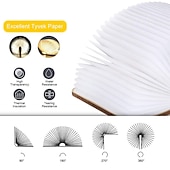 Χαμηλού Κόστους Διακοσμητικά φώτα-led κομοδίνο φωτιστικό αναδιπλούμενο βιβλίο νύχτας επαναφορτιζόμενο μαγνητικό ράφι κομοδίνου ή τραπεζάκι σαλονιού παιδικό χριστουγεννιάτικο δώρο