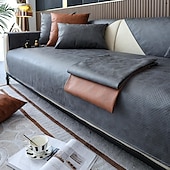 billiga Sofföverdrag-soffmatta överdrag soffa överdrag soffa sittdyna sektionsöverdrag för fåtölj loveseat 4 eller 3 sits l-form konstläder för barn, husdjur, katter (säljs inte i ett set)