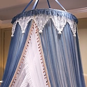 cheap Bed Canopies &amp; Drapes-Indoor Mosquito Net Bed Canopy Mosquito Net with Top Easy Installation Suitable for Couples Family, Romantic Atmosphere in Summer Encryption Thickening Version