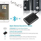 お買い得  パソコン・周辺機器-2 in1 bluetooth オーディオトランスミッターレシーバー aux 3.5mm ステレオワイヤレス音楽オーディオケーブルドングル bluetooth 4.2 アダプタテレビ dvd mp3 pc