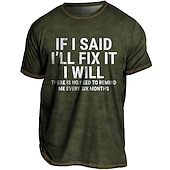 baratos camisetas masculinas plus size-Homens Tamanho Grande Camiseta Grande e Alto Gráfico Gola Redonda Imprimir Manga Curta Primavera Verão Vintage Roupa de rua Confortável Casual Esportes Blusas