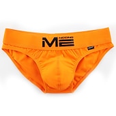 abordables Slips homme-Homme 3 pièces / paquet Slips Slip 95% coton Lavable Confortable Lettre Taille Basse Jaune Bleu Océan